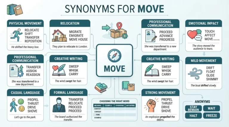 Synonyms for Move