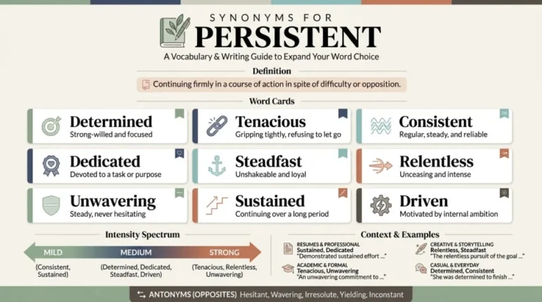 synonyms for persistent