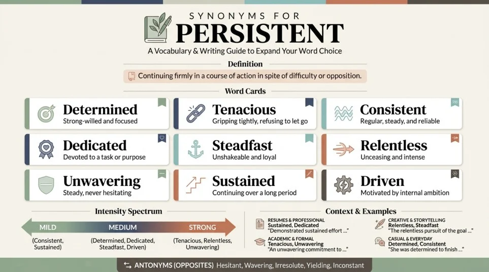 synonyms for persistent