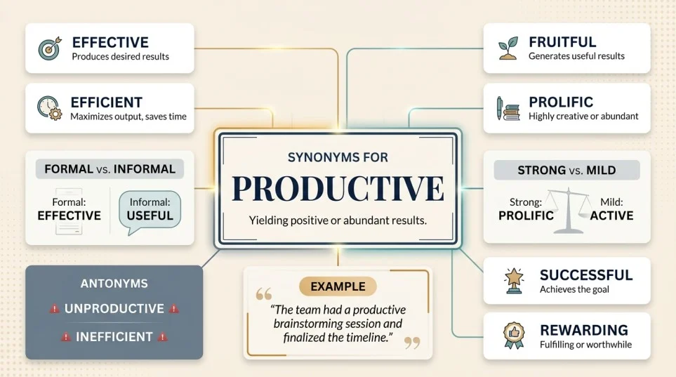 Synonyms for Productive