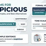 Synonyms for Suspicious