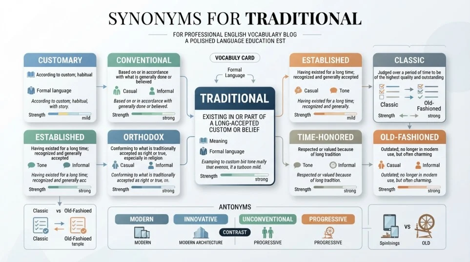 Synonyms for Traditional
